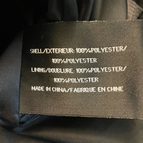 NWOT DKNY Black Zip Up Jacket Lightweight Silver Hardware Size XS oversized - Picture 3 of 6